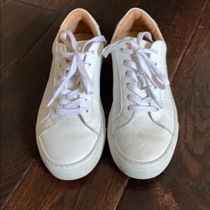 White leather sneakers from The Greats.